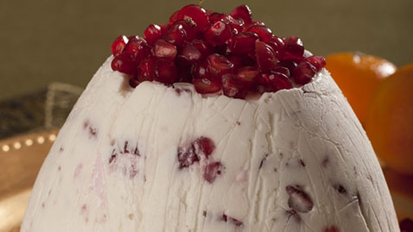 Catherine Fulvio's Christmas Bombe with Cranberry and Cointreau Sauce