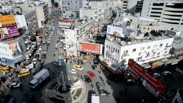 A bird's eye view of Ramallah