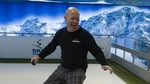 Dave snowboards in The Ski Centre