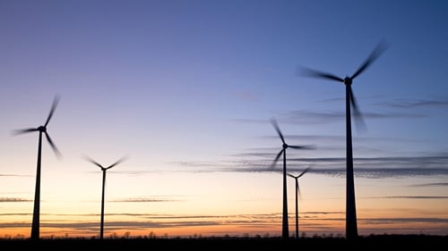 Stock image. The application relates to a 24-turbine windfarm