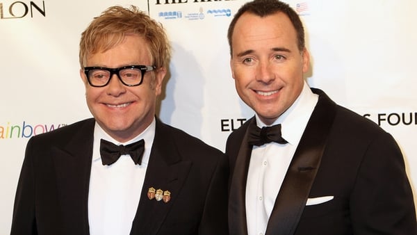 Elton John - 'Yoko' to me - pictured with David Furnish