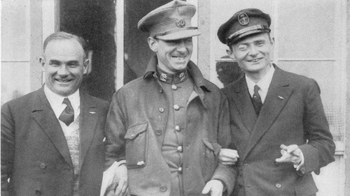 (left to right) Captain Hermann Koehl, Major James C. Fitzmaurice