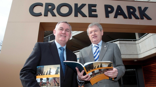 GAA Director General Paraic Duffy and President Christy Cooney at the launch of the Annual Report for 2010