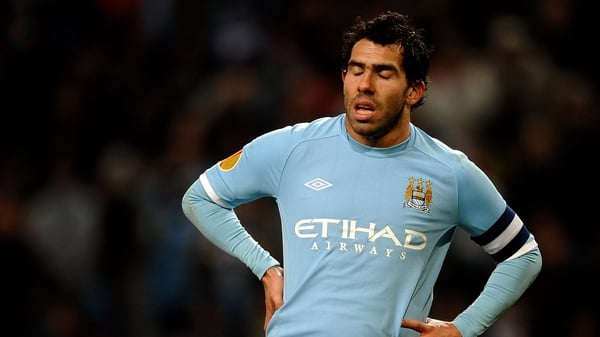 Carlos Tevez is out of contention with Manchester City