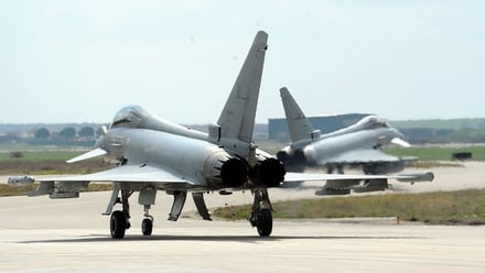  Coalition fighters are based at Gioia Del Colle base in Italy 