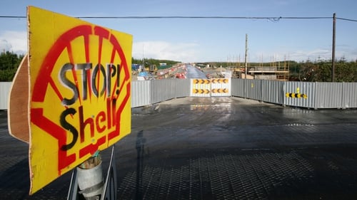 The alleged assault took place at a protest against the Shell Corrib gas refinery