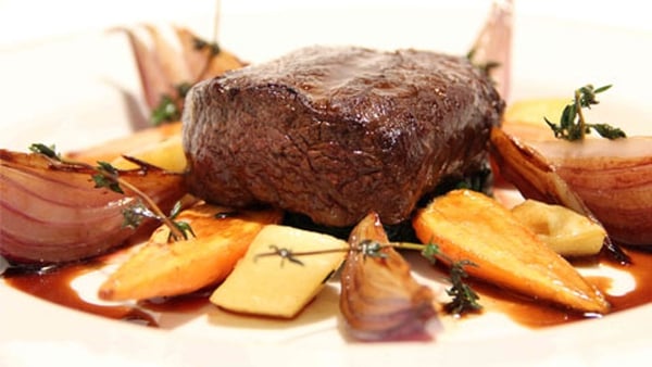 Roast Canon of Venison with a Natural Jus and Roast Root Vegetables: Marty Morrissey