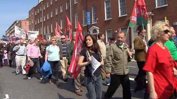 Dublin - May Day rally against austerity measures