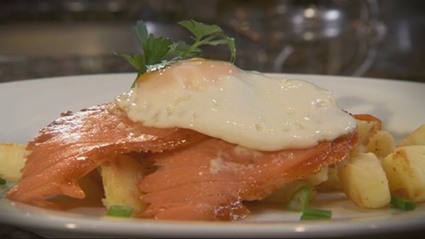 Martin Shanahan's Smoked Salmon with Fried Egg and Home Fries