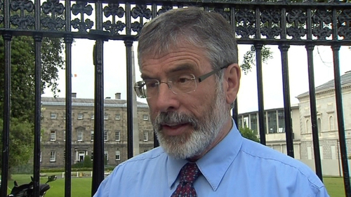 Gerry Adams was speaking ahead of resumption of Dáil