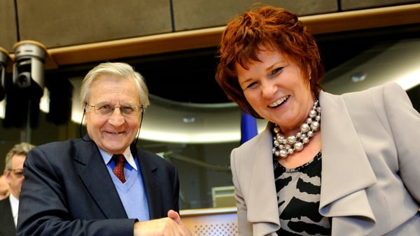 Sharon Bowles (pictured with ECB President Jean-Claude Trichet) - Ireland took 'one for the team'