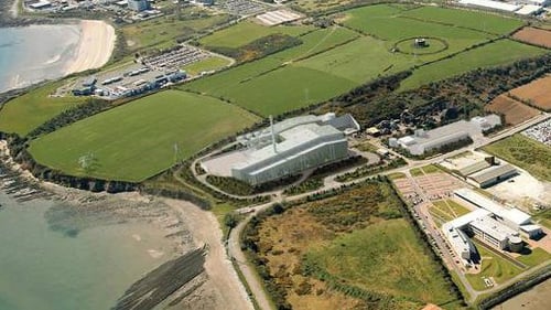 An artist's impression of the proposed incinerator at Ringaskiddy