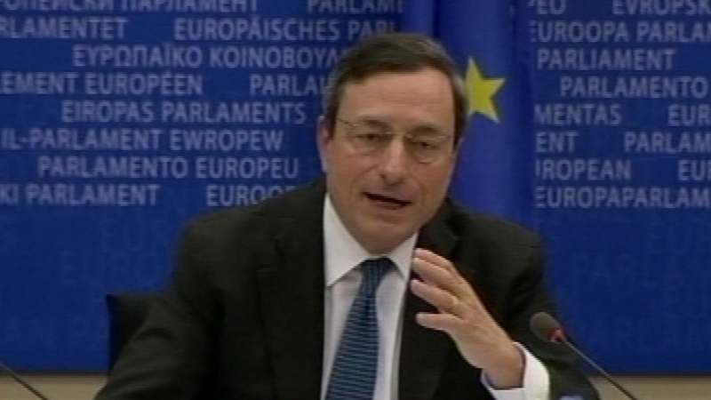 Draghi warns on Italian debt as markets slump