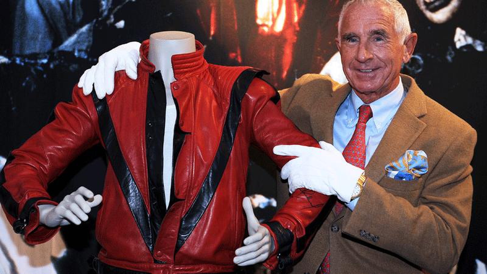 Michael Jackson Thriller Style Red Leather Members Only Jacket 