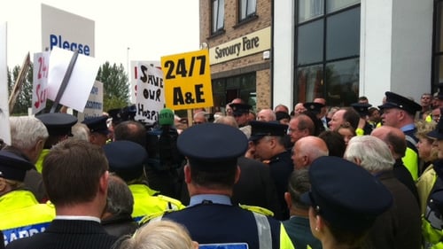 Roscommon - Protests over Emergency Dept cutbacks