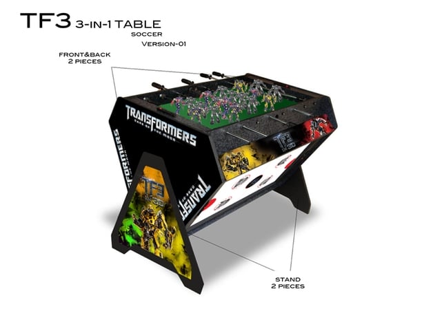 Transformers 3-in-1 Gaming Table