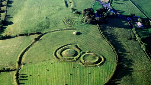 Paint was poured over a stone on the Hill of Tara overnight