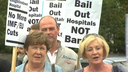Loughlinstown - Protest over planned cuts