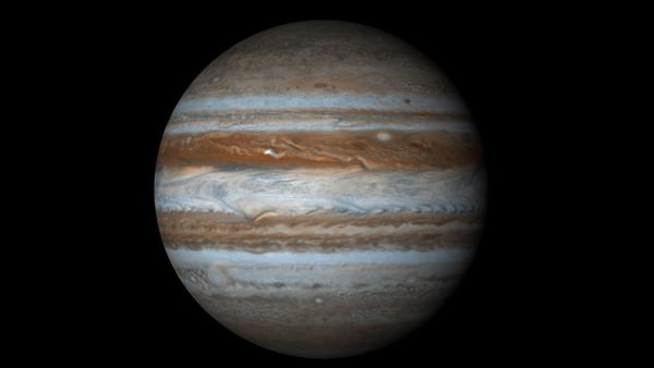 Jupiter will look like an extremely bright 'star' next to the moon (Pic: NASA)