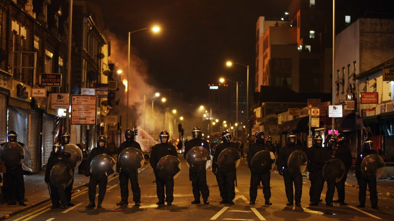 Patrol The Streets Of The Stone Quarter At Night Fourth night of UK violence