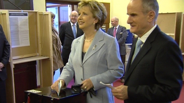 Mary and Martin McAleese have been presented with an award in Tipperary