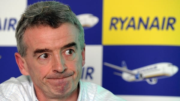 Ryanair CEO Michael O'Leary says he is expecting slightly stronger traffic growth in its European winter schedule