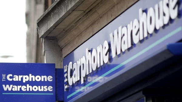 Dixons Carphone said group sales at stores open over a year rose by 5%