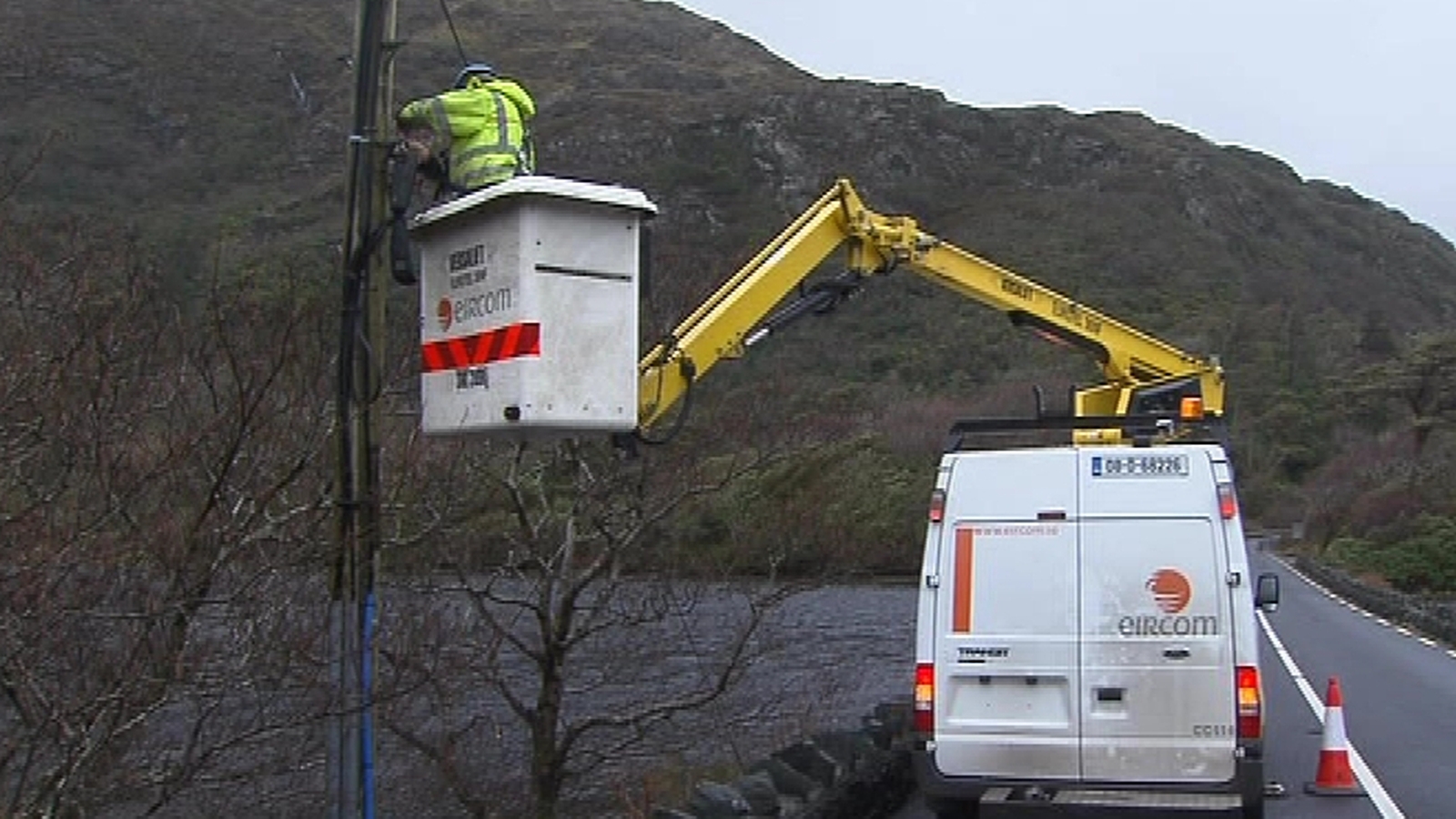 crews work on phone line faults