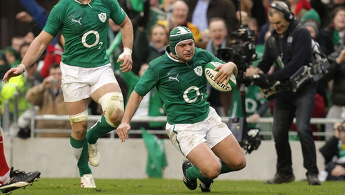 Rory Best scored for Ireland just before half-time