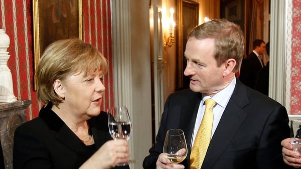 Enda Kenny said Angela Merkel was supportive of Ireland as a country that was an example to others