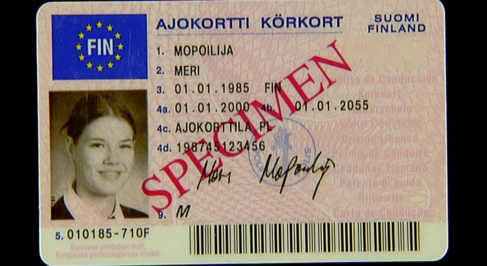 If you have a driving license. Finland Driver License. Driving licence in Finland.