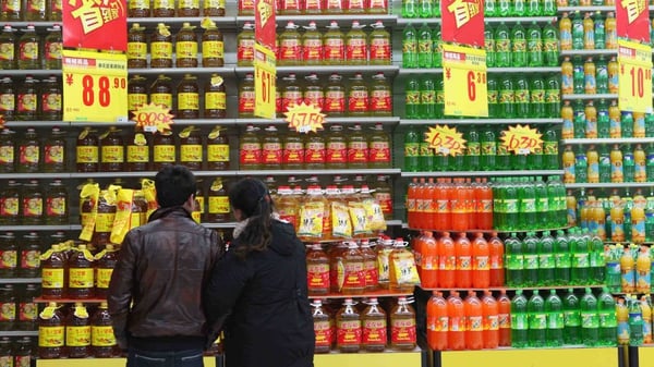 China's consumer price figures were driven by food price inflation of 7.6% in March