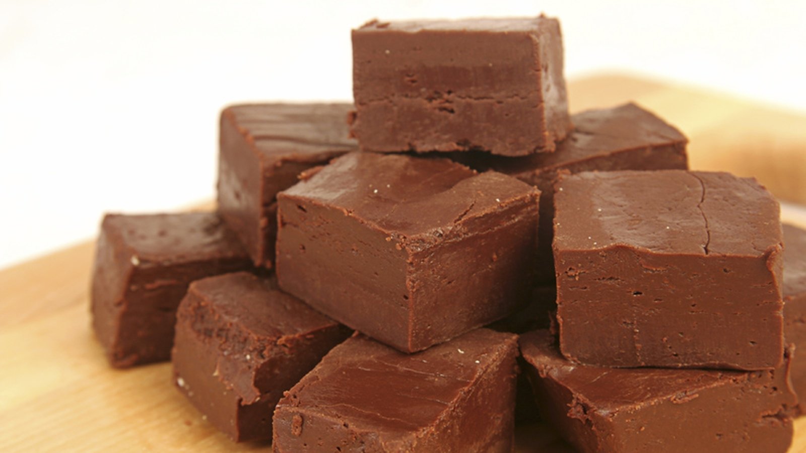 Stacked Chocolate Fudge Squares with White Chocolate and Raspberries