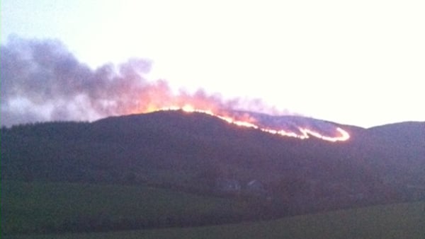 The gorse fires have been under way since early Wednesday afternoon