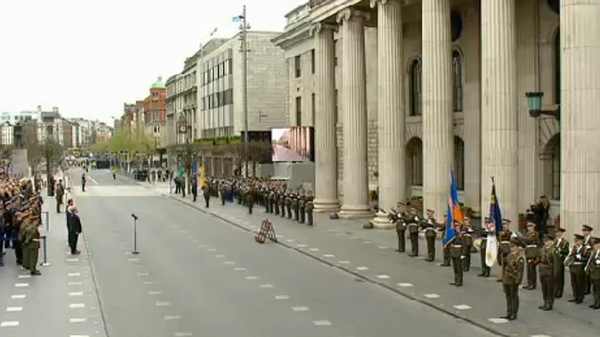 Ceremony outside GPO in Dublin