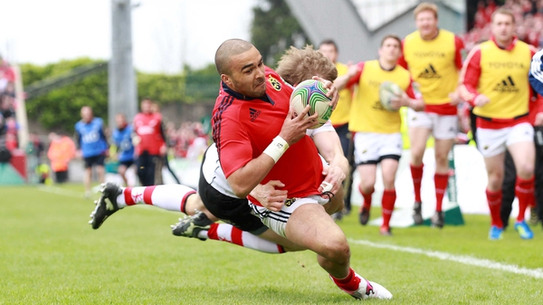 Simon Zebo has been out injured since he played for Ireland in the Six Nations win over Wales on 2 February