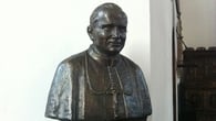The bust of Poland's pope, John Paul II