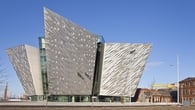 Titanic Belfast's magnificent exterior façade is clad in 3,000 individual shards of silver anodized aluminium 