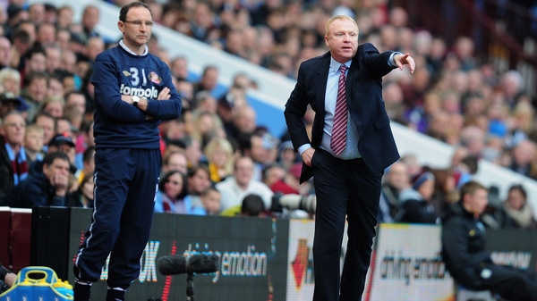 Past and present - Martin O'Neil & Alex McLeish on the Villa touchline