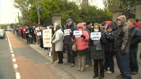 The vigil was organised by We Are Church Ireland, which is seeking reform in the Catholic Church