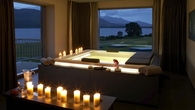 About three-quarters of the rooms have a lake view