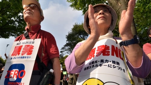 Anti-nuclear protestors celebrate closure of last nuclear power plant