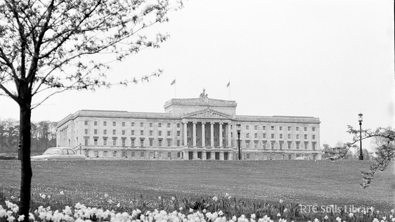 A view of Stormont, the Parliament Building for Northern Ireland, in May 1969.
© RTÉ Stills Library 2142/060