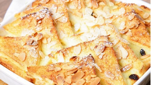 White Chocolate Bread And Butter Pudding