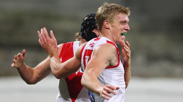 Tommy Walsh kicked two goals on his Swans debut at the SCG