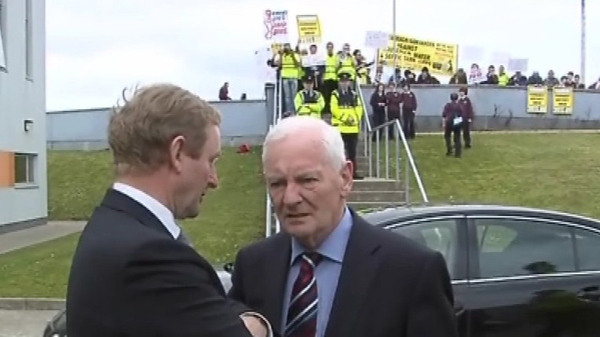 The Taoiseach was heckled and booed in Co Donegal