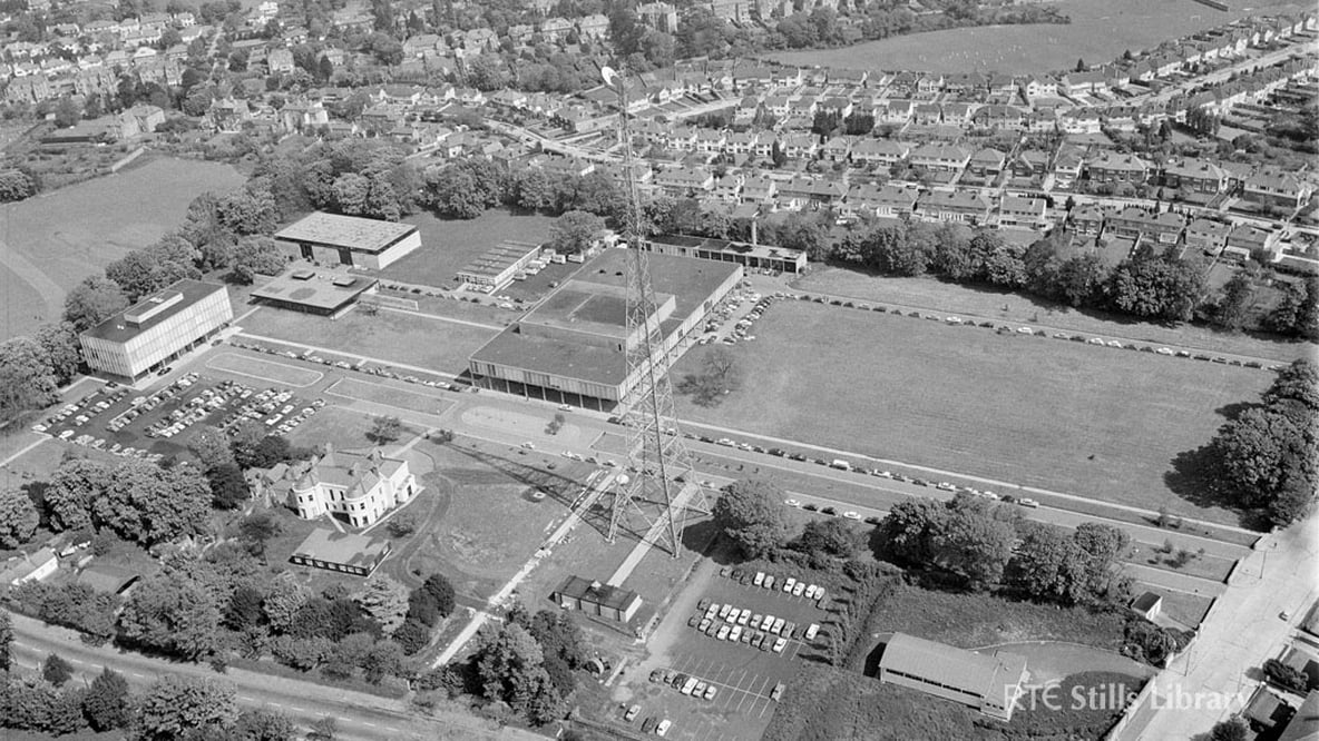 Aerial view of RTÉ complex Donnybrook in 1969.
© RTÉ Stills Library 2141/084