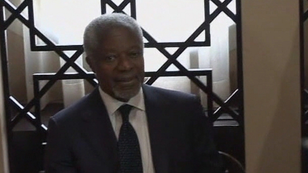 Kofi Annan held new talks with the Syrian leadership in a fresh bid to end violence there
