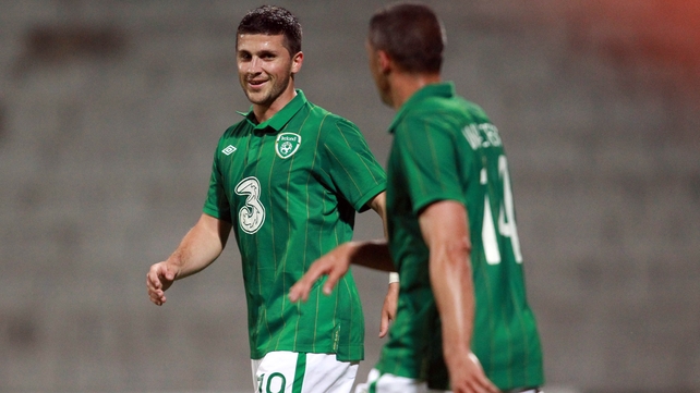 Shane Long was on target for Ireland again