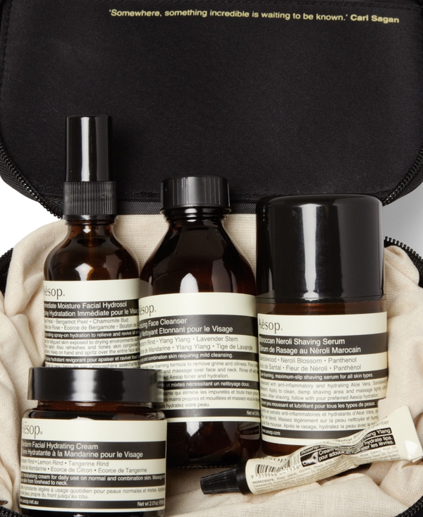 The special mens grooming kit from Aesop and MR PORTER
